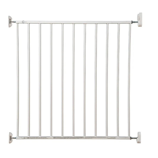 Callowesse Metal Screw Fitted Baby Stair Gate W76-81cm - White