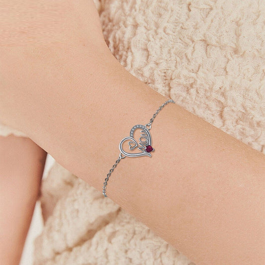 Mother's Day Bracelet Female Heart-shaped MOM Bracelet Gift For MOM