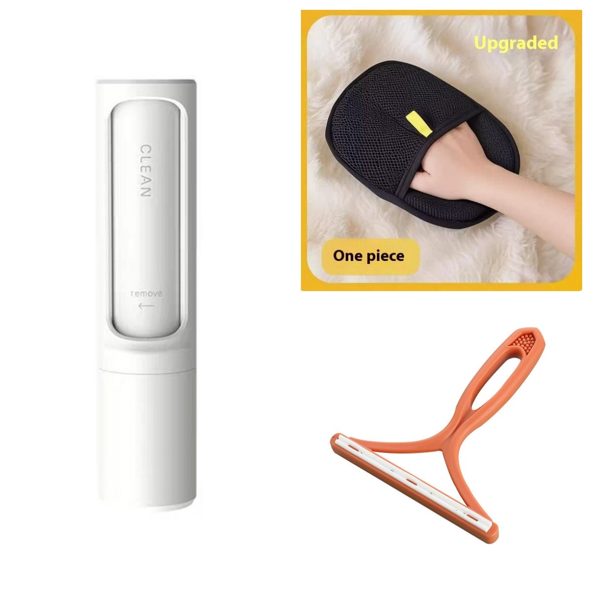 2-1 Reusable Pet Hair Remover Brush Lint Roller Portable Effective Self Cleaning Tool for Cat Dog Fur Hair Dust Removal Brush | Luxury Home Accessories | Heulog Glow