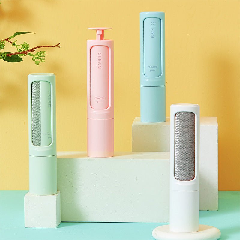 2-1 Reusable Pet Hair Remover Brush Lint Roller Portable Effective Self Cleaning Tool for Cat Dog Fur Hair Dust Removal Brush | Luxury Home Accessories | Heulog Glow