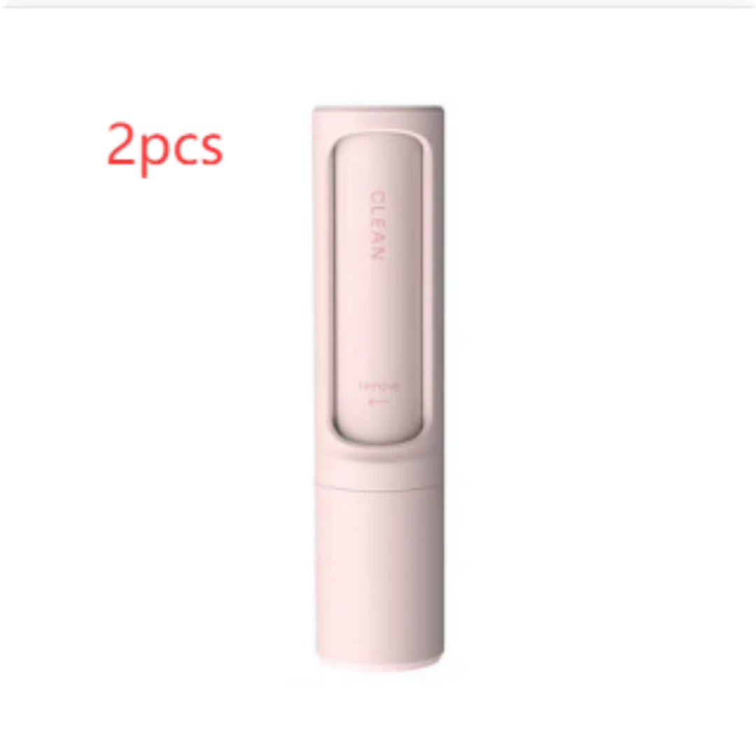 2-1 Reusable Pet Hair Remover Brush Lint Roller Portable Effective Self Cleaning Tool for Cat Dog Fur Hair Dust Removal Brush | Luxury Home Accessories | Heulog Glow