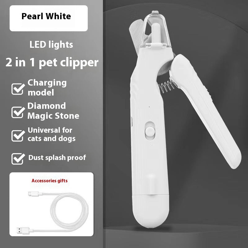 2 In 1 Pet Nail Clippers With Led Light Dog Cat Special Blood Line Scissors Multifunction Animals Paw Nail Trimmer Pet Supplies | Luxury Home Accessories | Heulog Glow