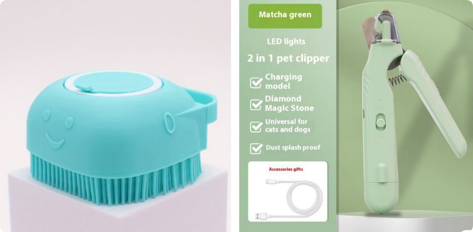 2 In 1 Pet Nail Clippers With Led Light Dog Cat Special Blood Line Scissors Multifunction Animals Paw Nail Trimmer Pet Supplies | Luxury Home Accessories | Heulog Glow