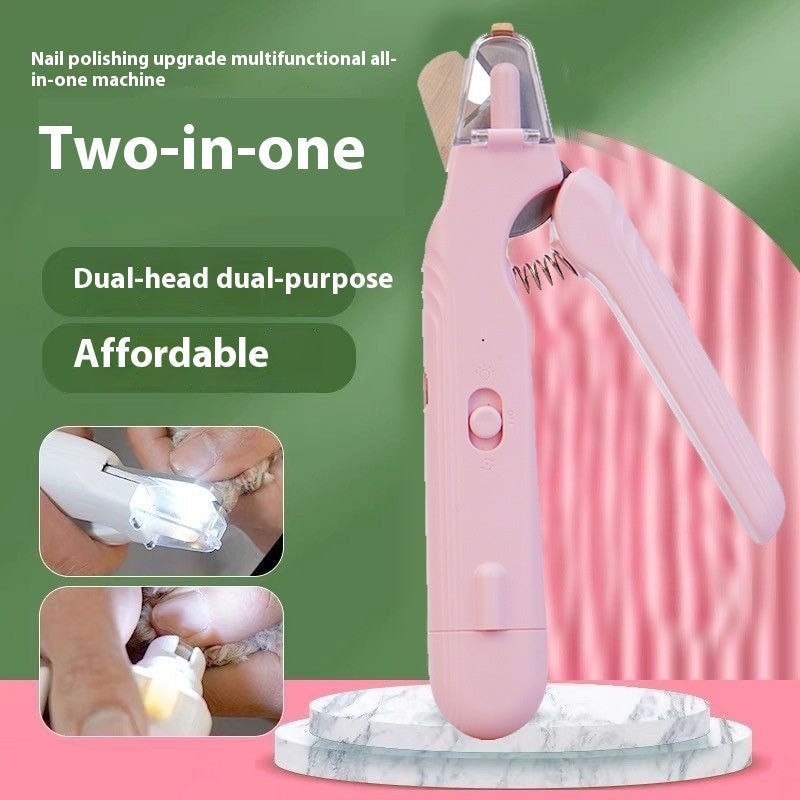 2 In 1 Pet Nail Clippers With Led Light Dog Cat Special Blood Line Scissors Multifunction Animals Paw Nail Trimmer Pet Supplies | Luxury Home Accessories | Heulog Glow