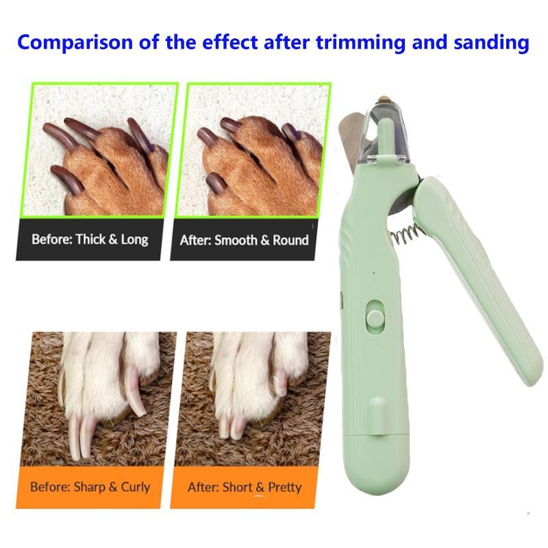 2 In 1 Pet Nail Clippers With Led Light Dog Cat Special Blood Line Scissors Multifunction Animals Paw Nail Trimmer Pet Supplies | Luxury Home Accessories | Heulog Glow