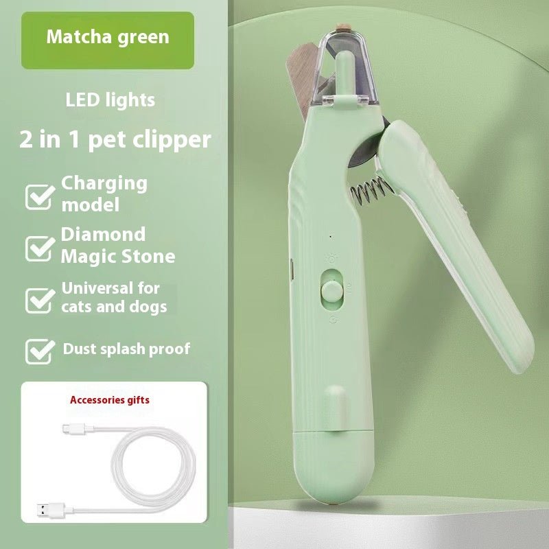 2 In 1 Pet Nail Clippers With Led Light Dog Cat Special Blood Line Scissors Multifunction Animals Paw Nail Trimmer Pet Supplies | Luxury Home Accessories | Heulog Glow