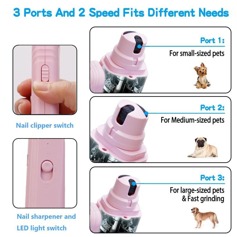2 In 1 Pet Nail Clippers With Led Light Dog Cat Special Blood Line Scissors Multifunction Animals Paw Nail Trimmer Pet Supplies | Luxury Home Accessories | Heulog Glow