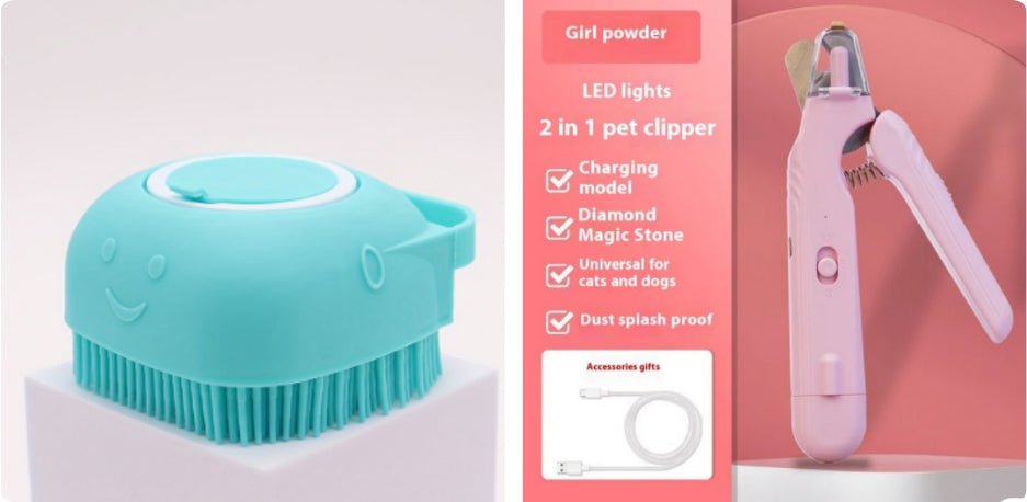 2 In 1 Pet Nail Clippers With Led Light Dog Cat Special Blood Line Scissors Multifunction Animals Paw Nail Trimmer Pet Supplies | Luxury Home Accessories | Heulog Glow