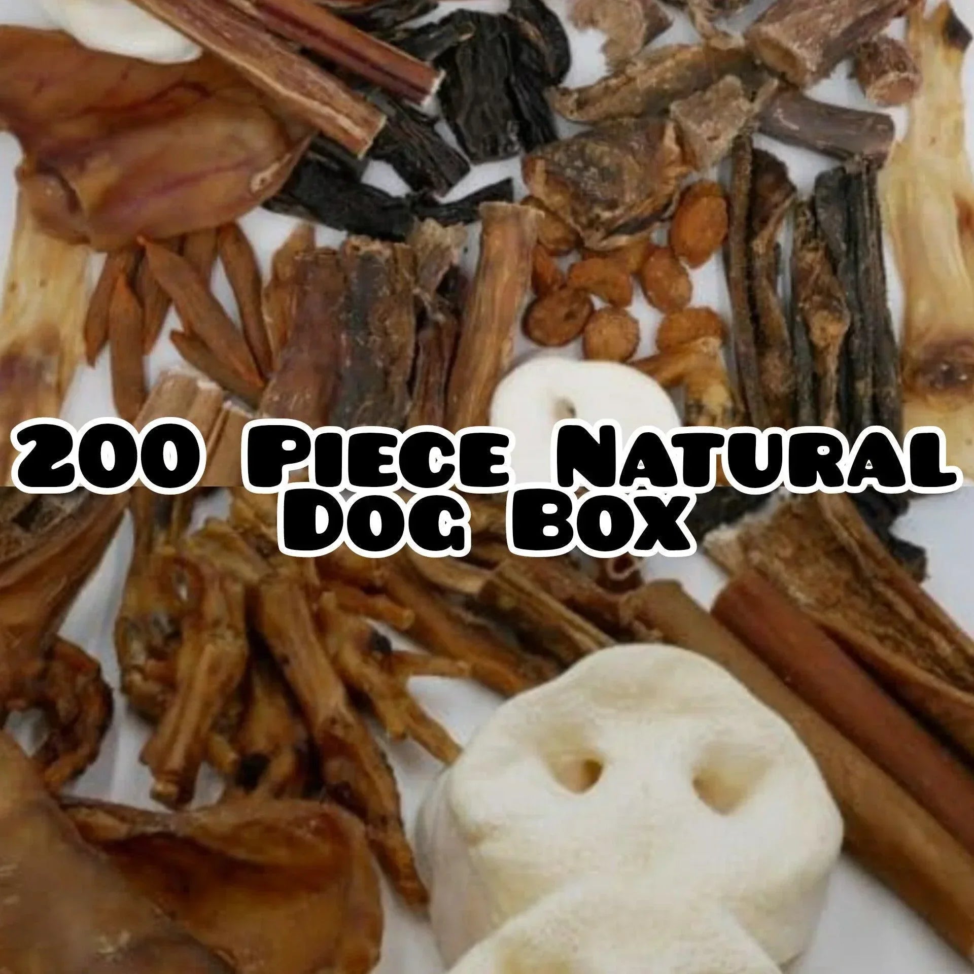 200 Pieces Super XL Treat Box | 100% Natural Dog Treats | Luxury Home Accessories | Heulog Glow