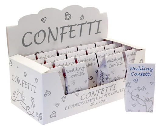 White &amp; Silver Tissue Confetti