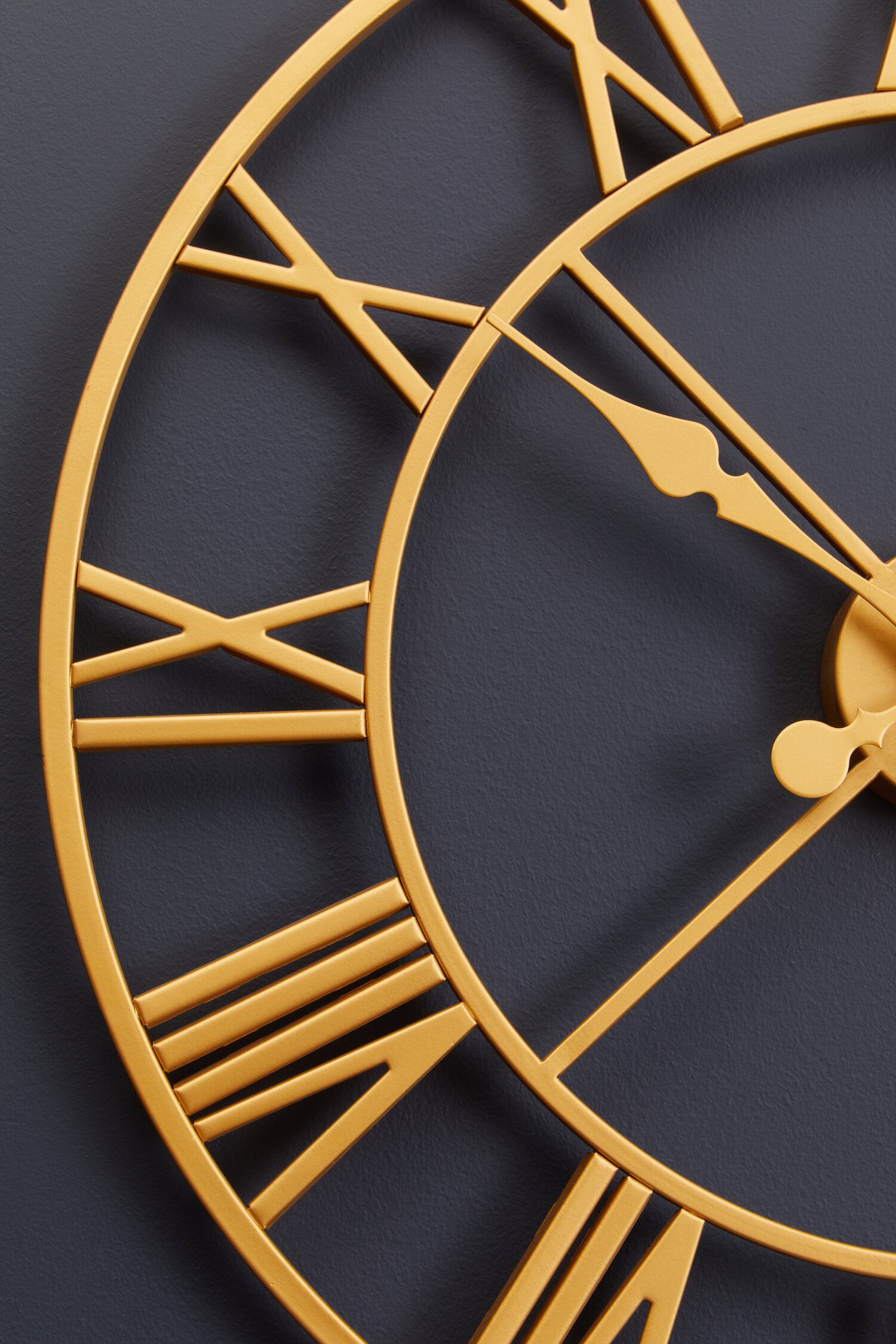 Vitus 56cm Dia Gold Finish Wall Clock