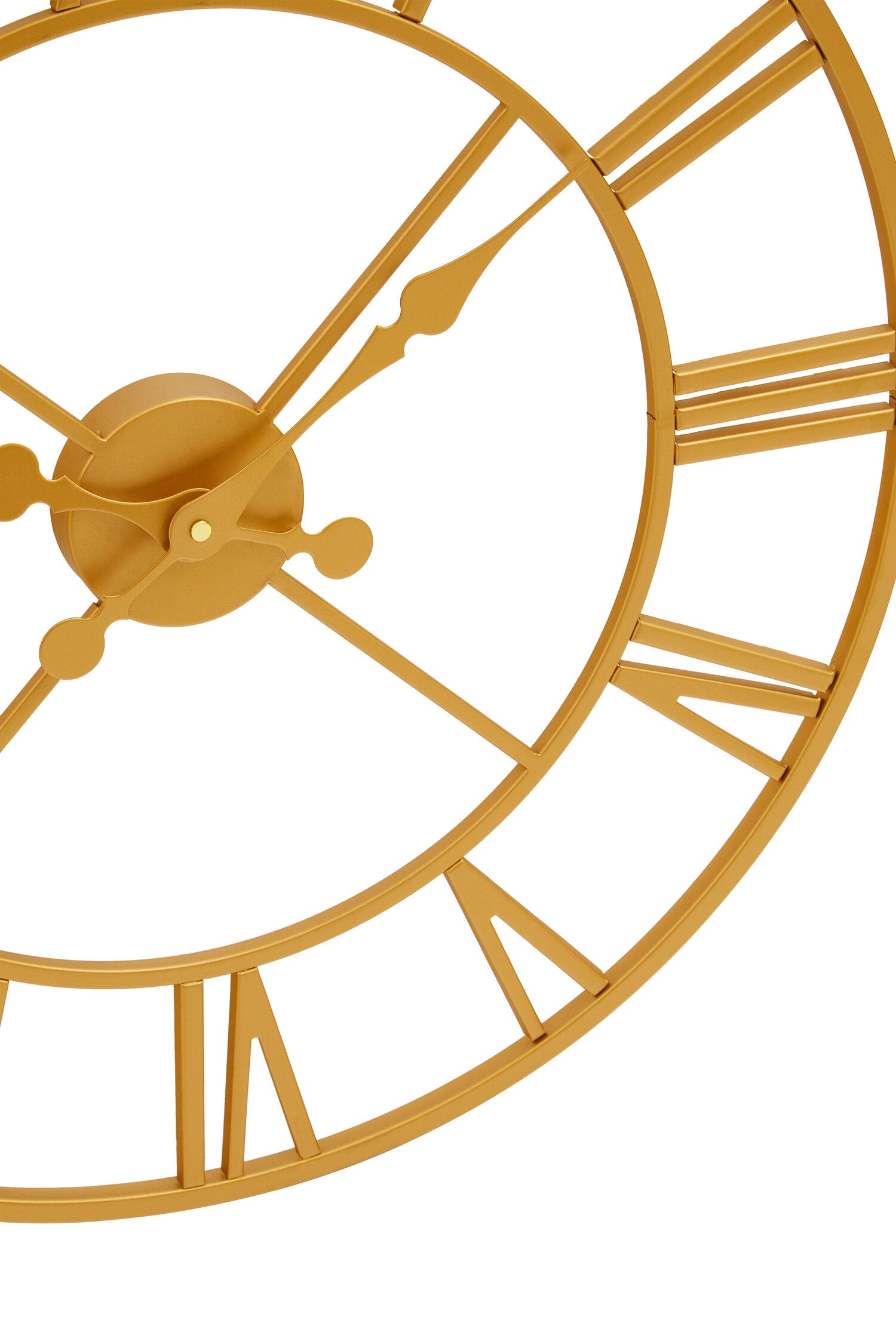 Vitus 56cm Dia Gold Finish Wall Clock