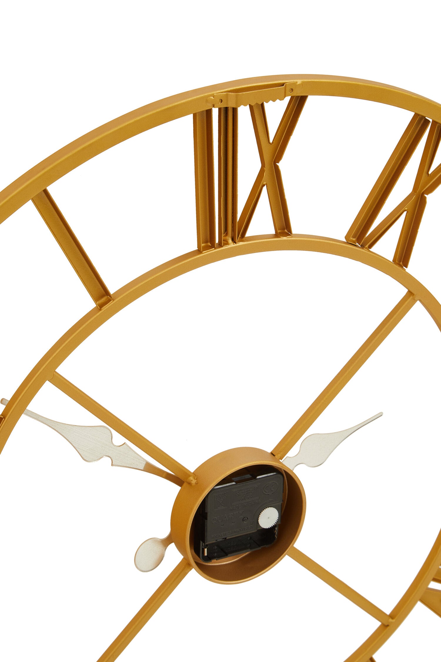 Vitus 56cm Dia Gold Finish Wall Clock