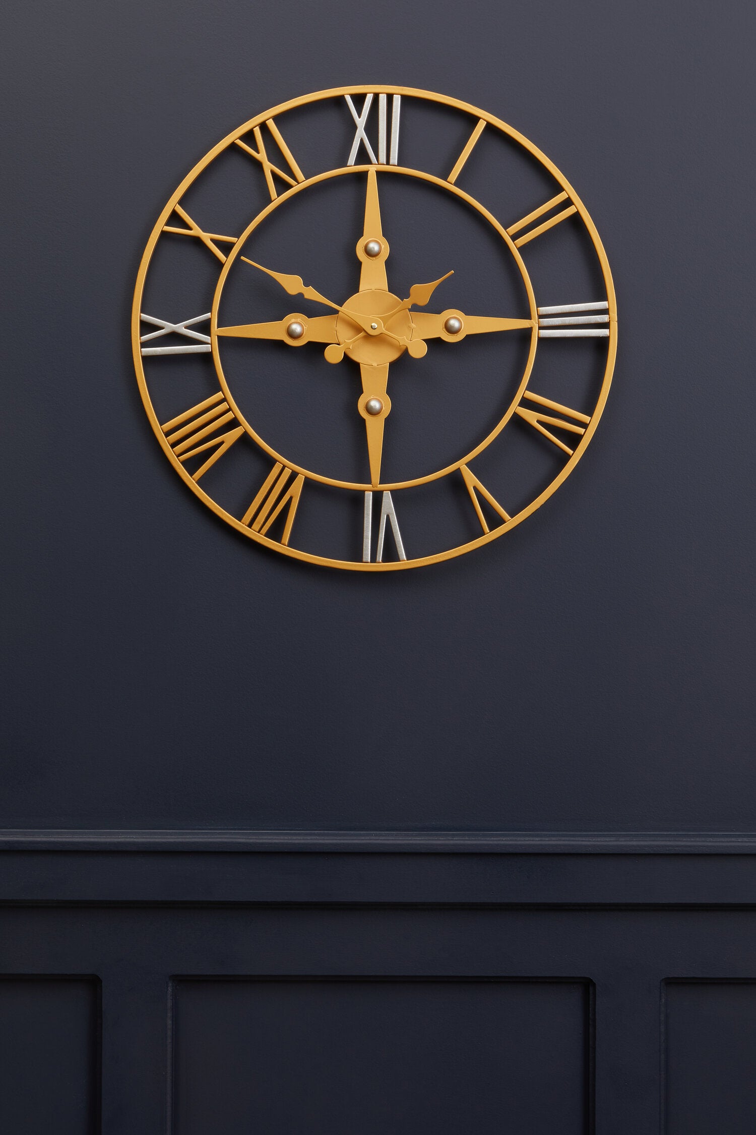 Vitus Gold and Silver Wall Clock