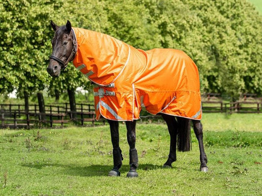 200G Detachable Neck Turnout Rug - Orange | Luxury Home Accessories | Heulog Glow