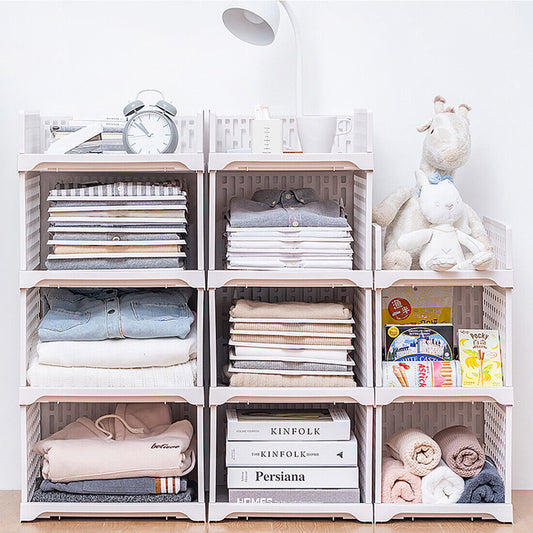 White wardrobe drawer storage cabinet clothes wardrobe stackable storage box