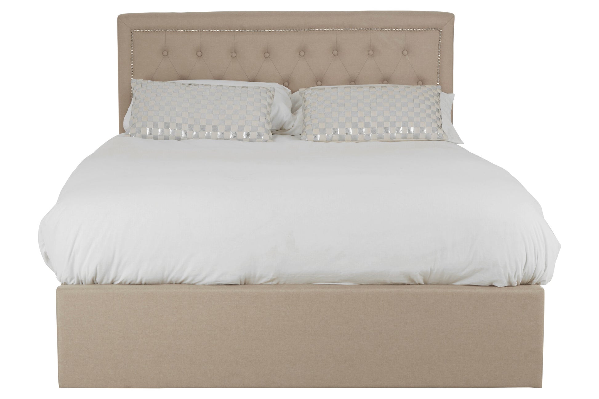 Hannah Beige Ottoman Double Bed