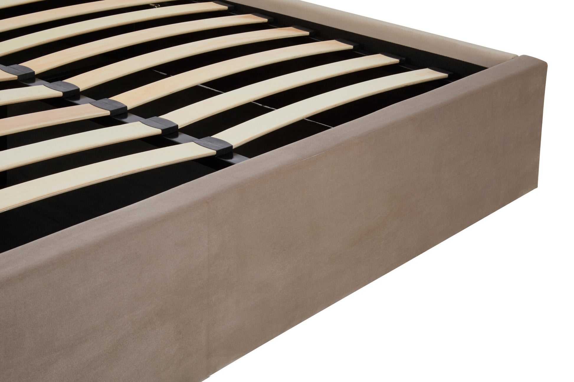 Hannah Mink Velvet Ottoman King Bed
