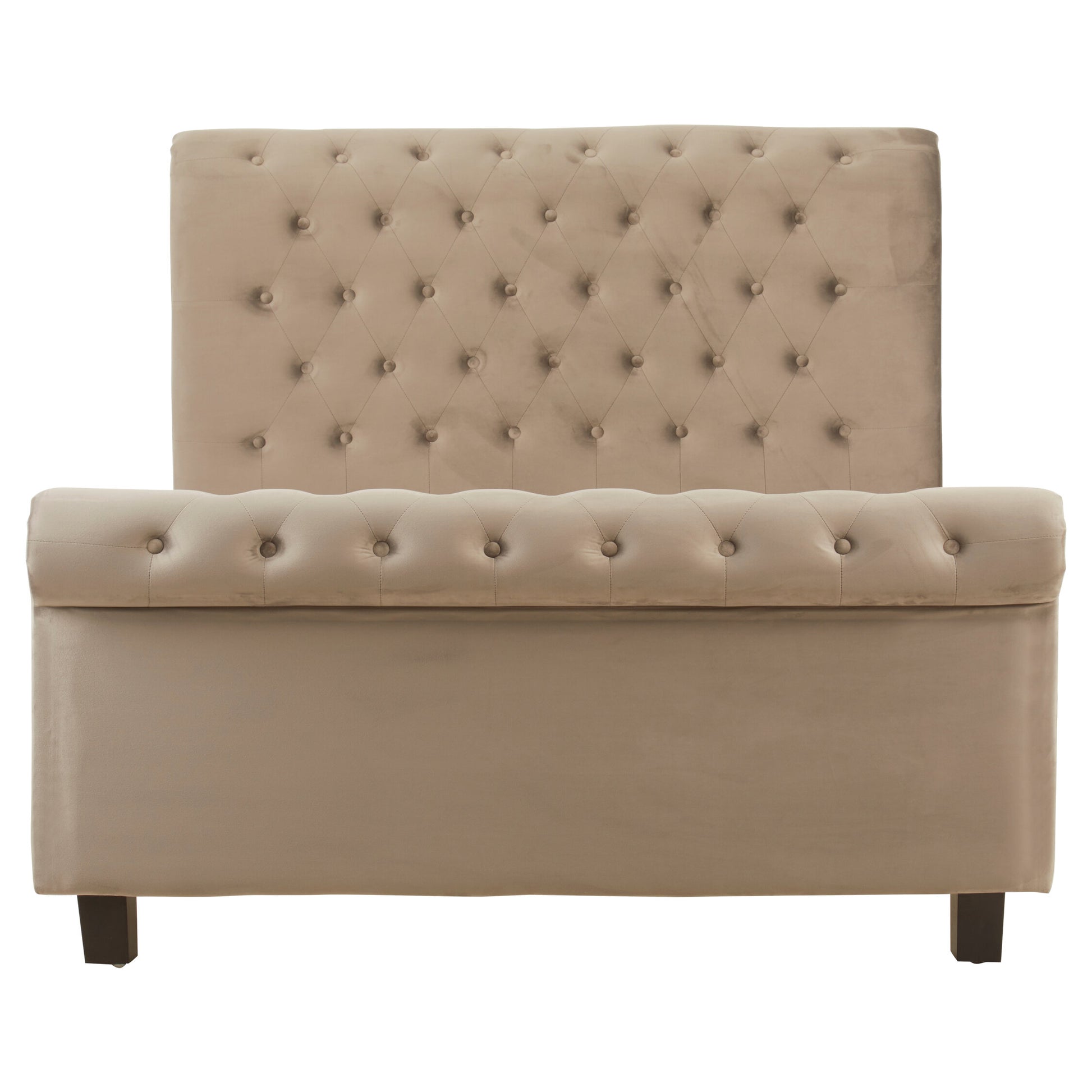 Orlando Grey Ottoman Double Bed