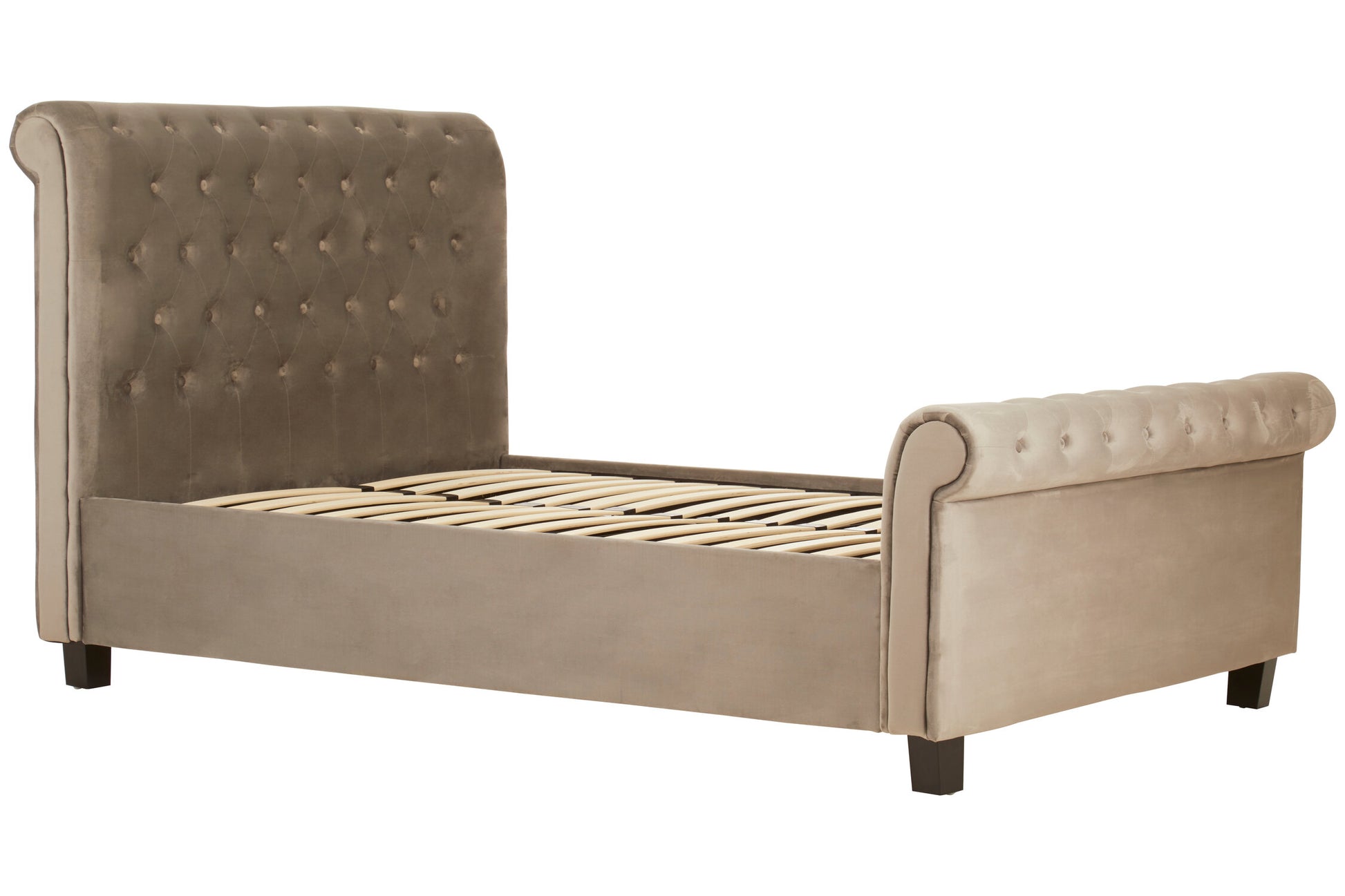 Orlando Grey Ottoman Double Bed