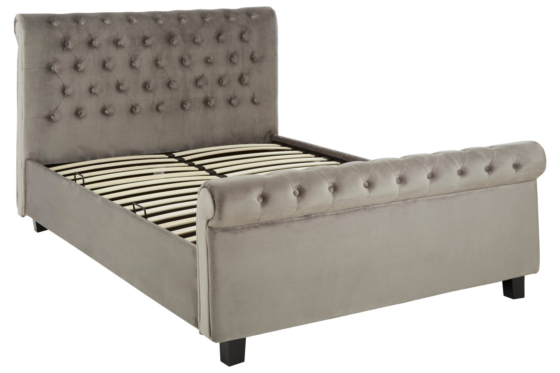 Orlando Grey Ottoman King Bed
