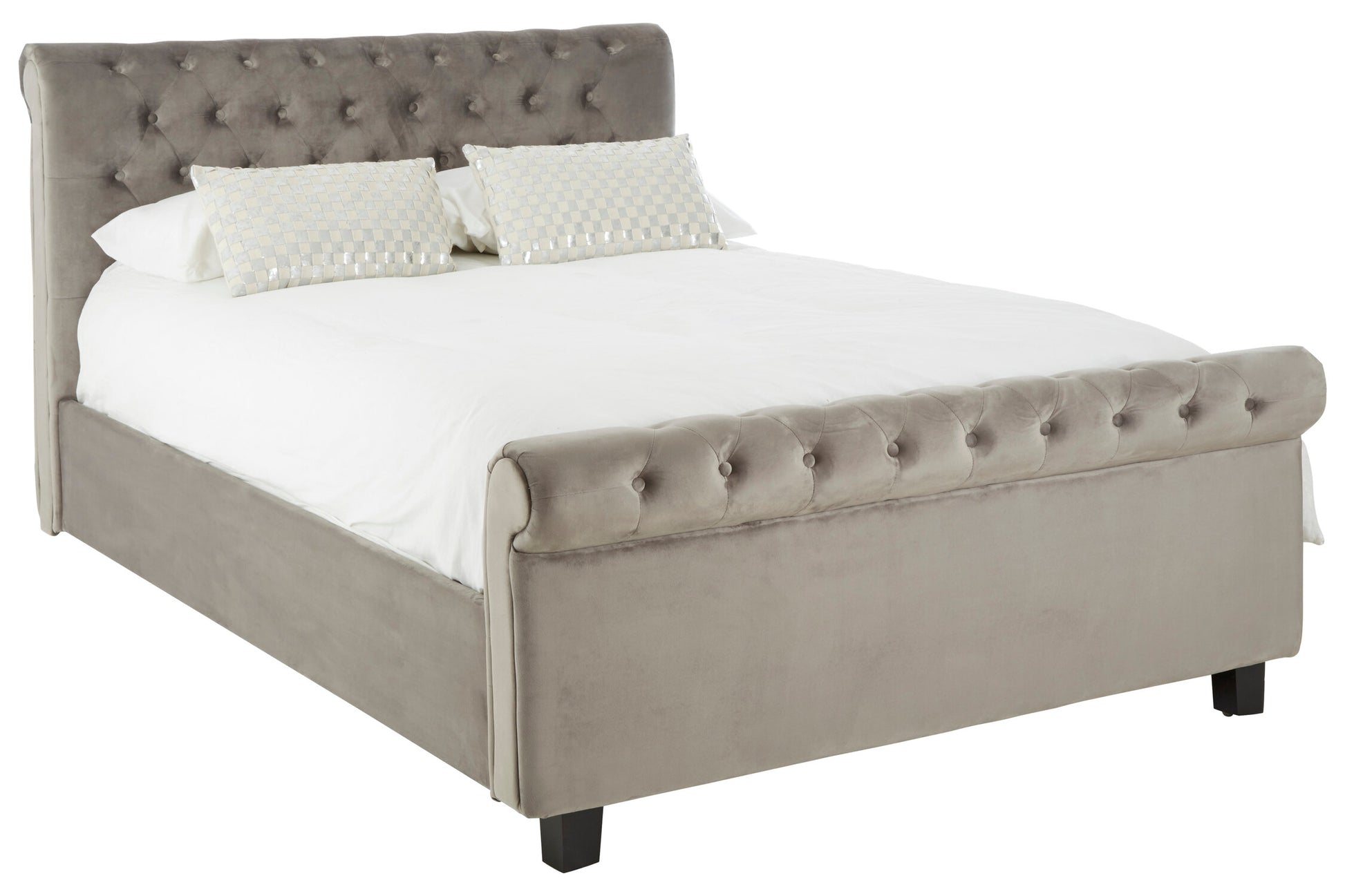 Orlando Grey Ottoman King Bed