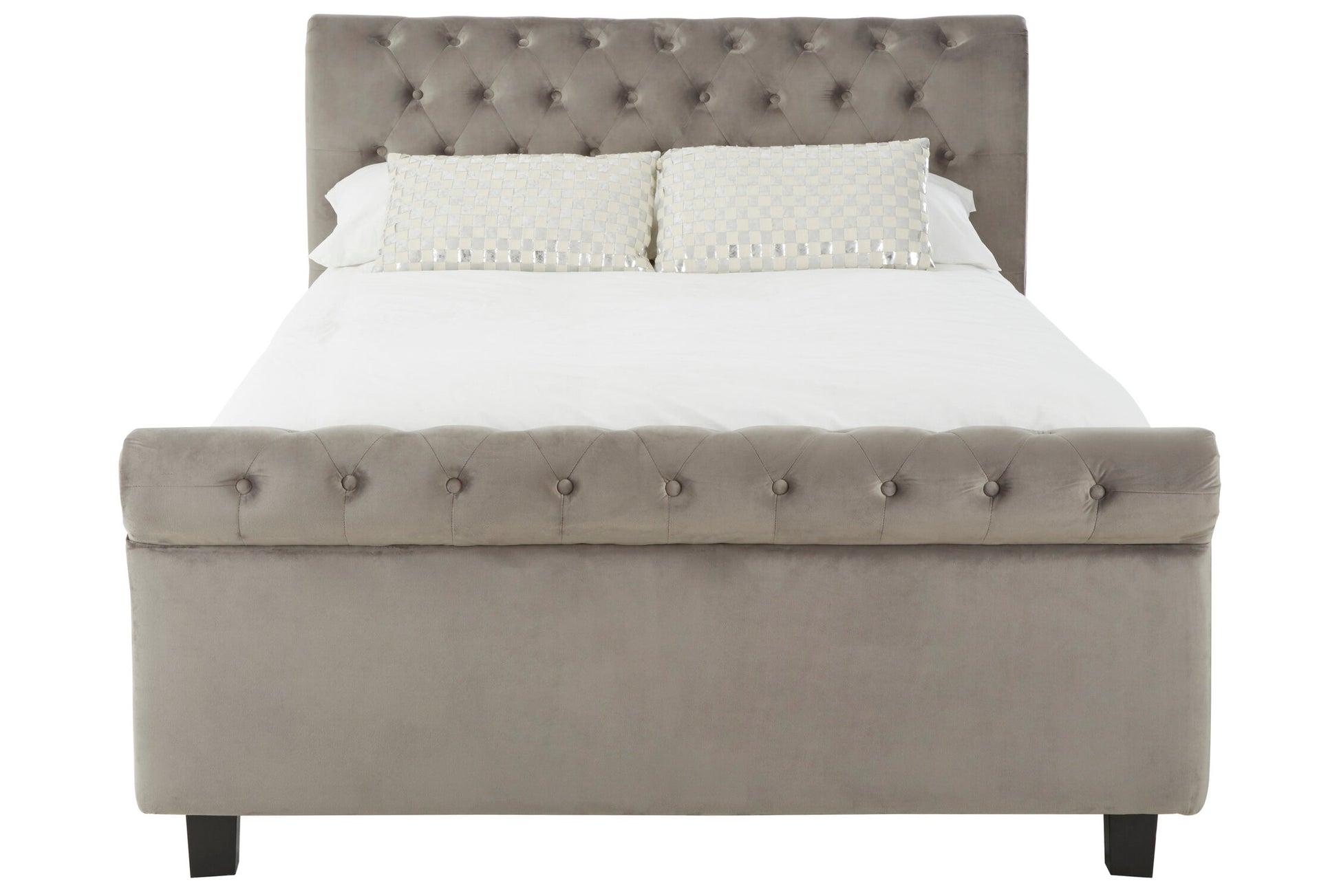 Orlando Grey Ottoman King Bed