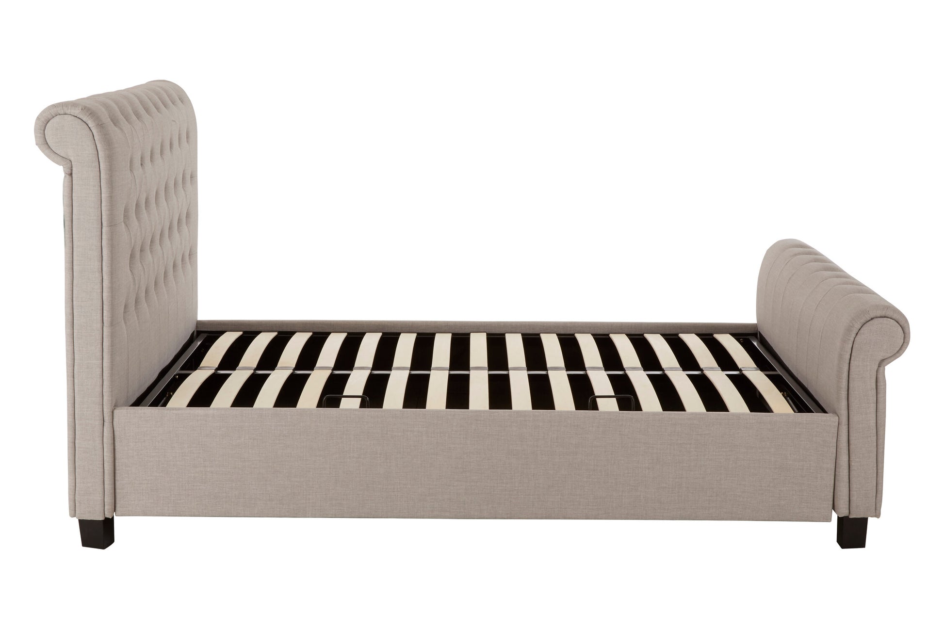 Orlando Light Grey Ottoman King Bed