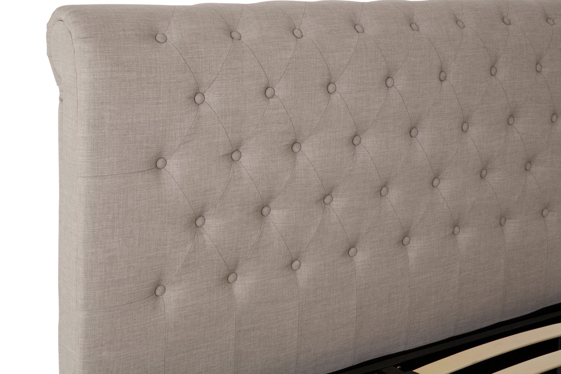 Orlando Light Grey Ottoman King Bed
