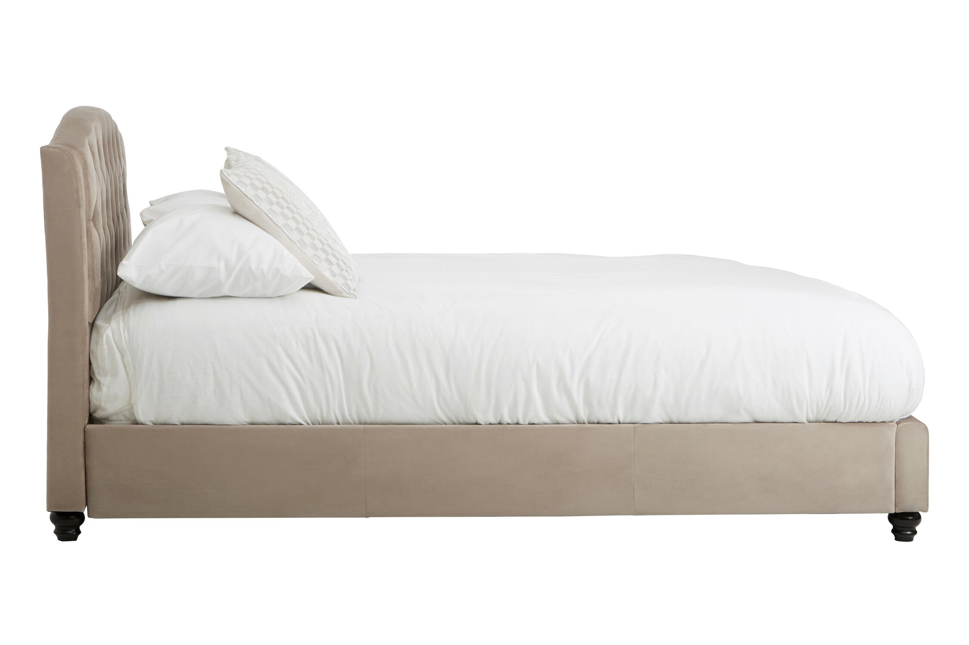 Josephine Mink Brushed Velvet Double Bed