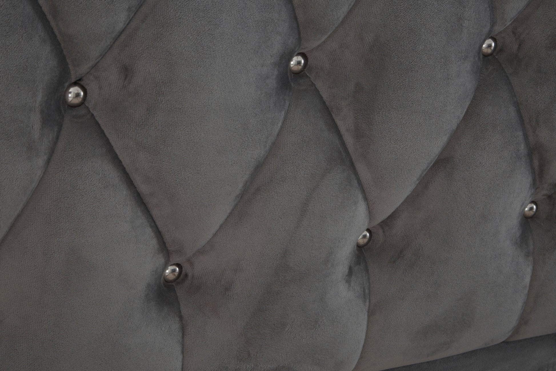 Josephine Grey Velvet King Bed