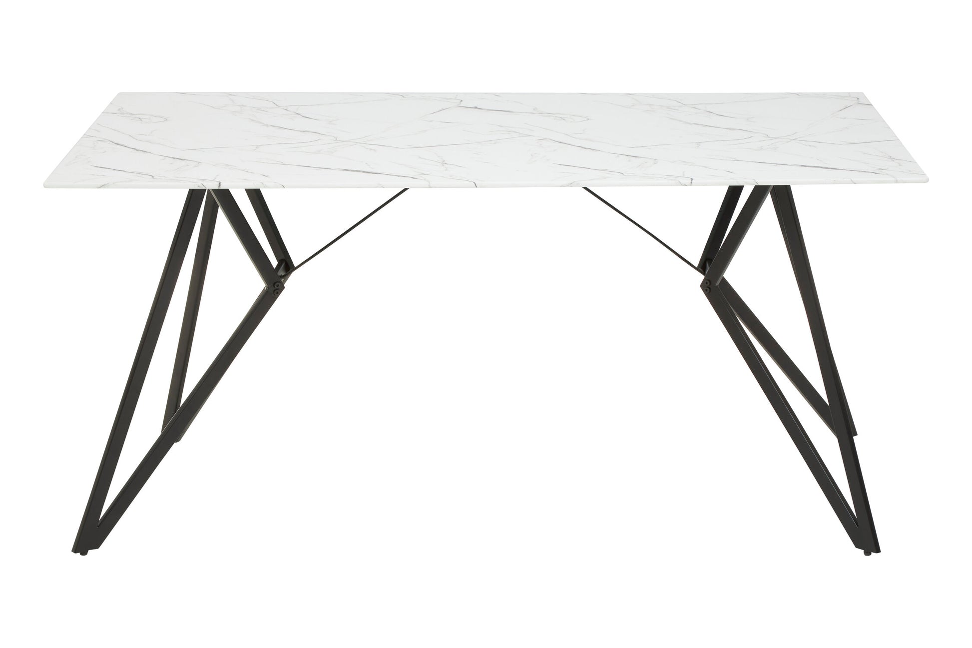Weston Marble Effect Dining Table with 6 Chairs Set