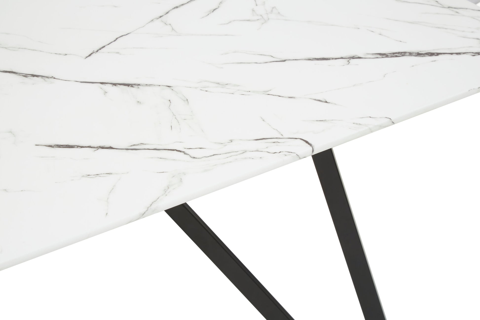 Weston Marble Effect Dining Table with 6 Chairs Set