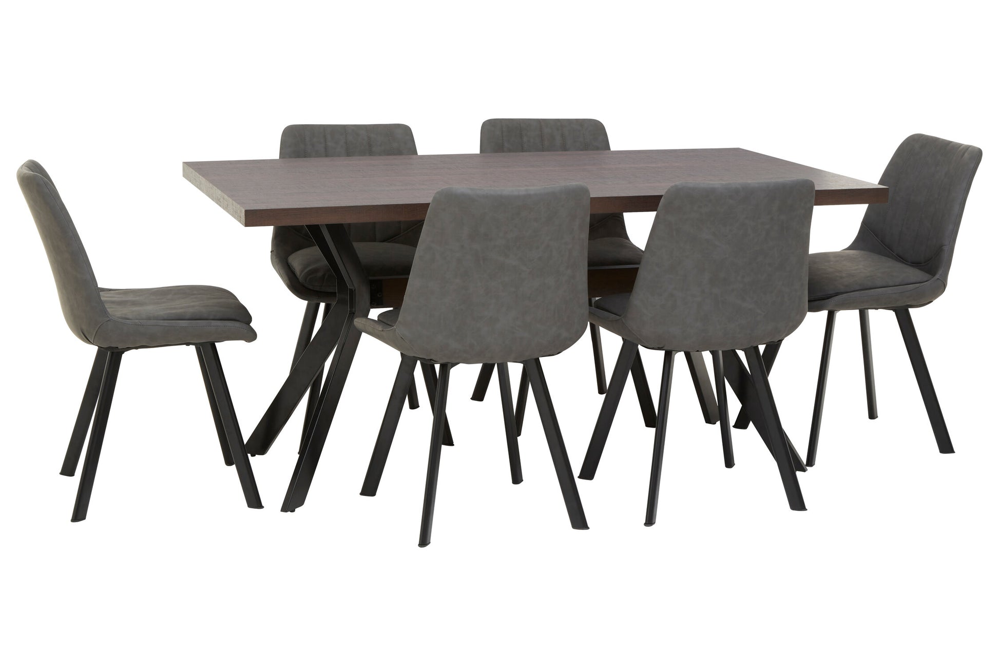 Westford Rectangle Dining Table with 6 Chairs Set