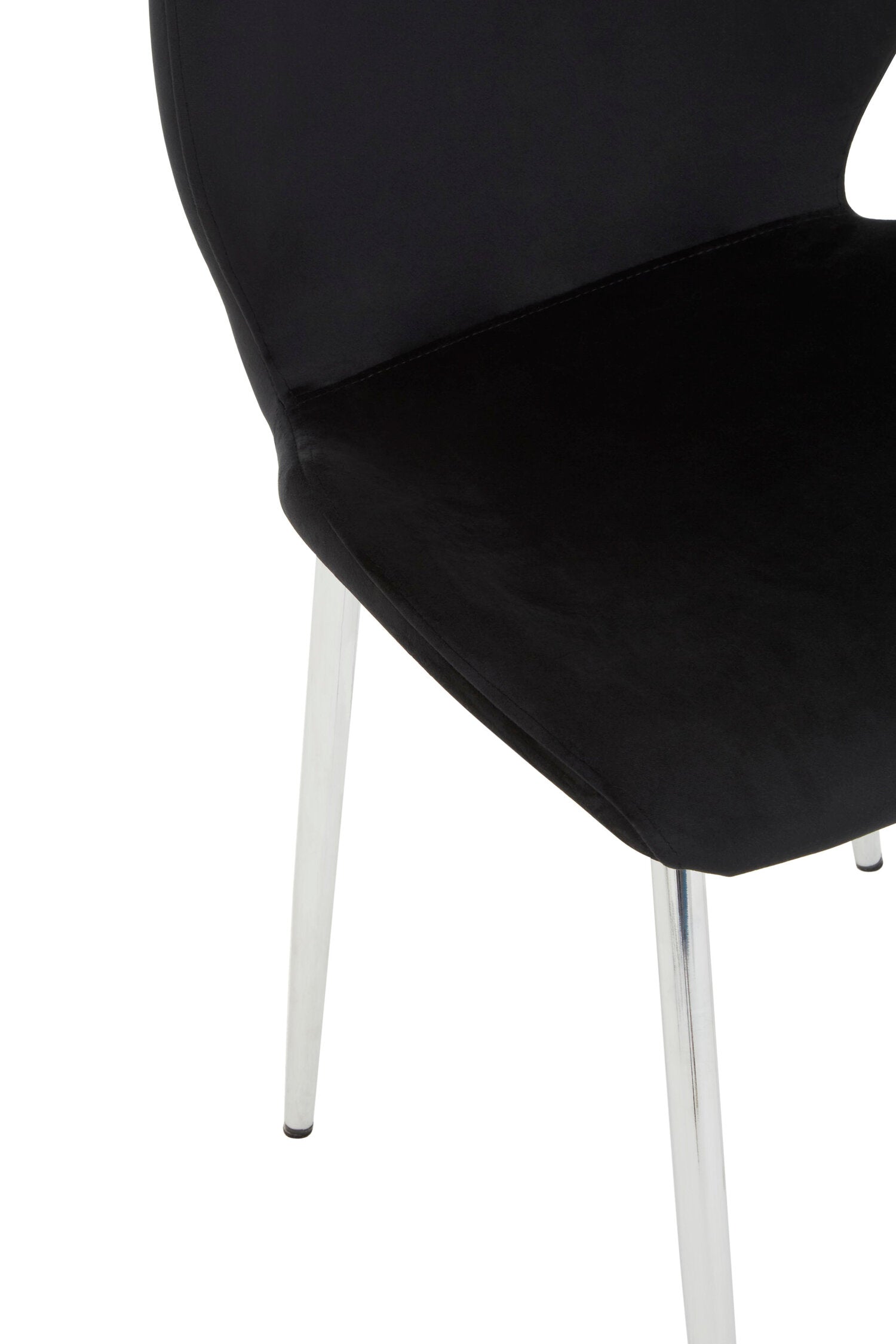 Wimslow BlackTempered Glass Dining Table with 6 Chairs