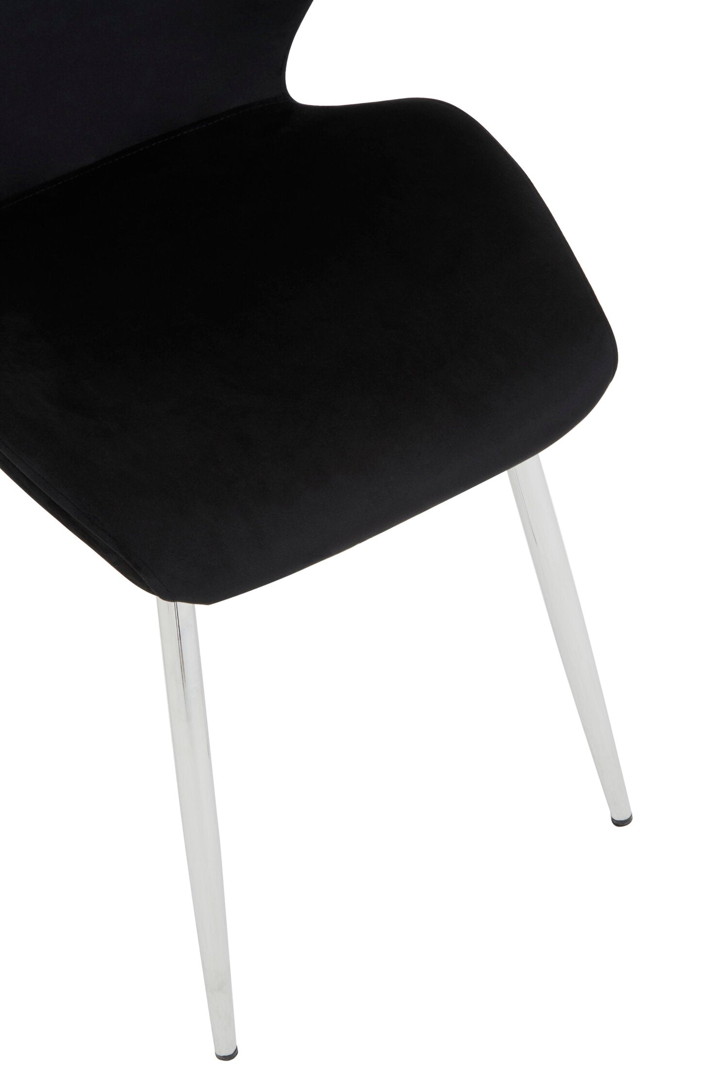 Wimslow BlackTempered Glass Dining Table with 6 Chairs