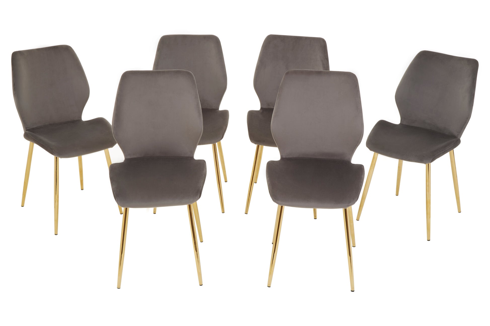 Wimslow Smoked Glass Dining Table with 6 Chairs Set