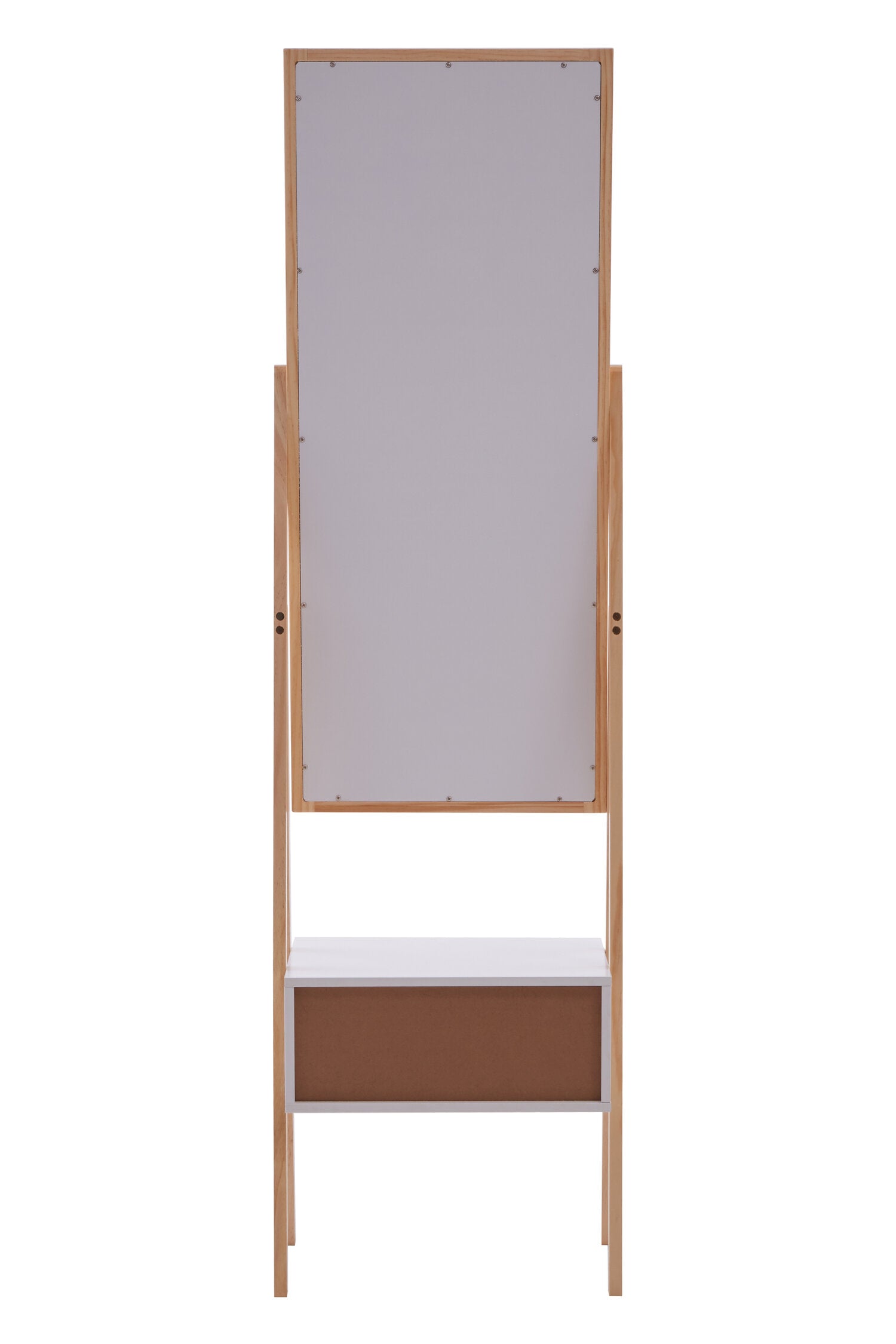 Rostok Single Drawer Floor Mirror