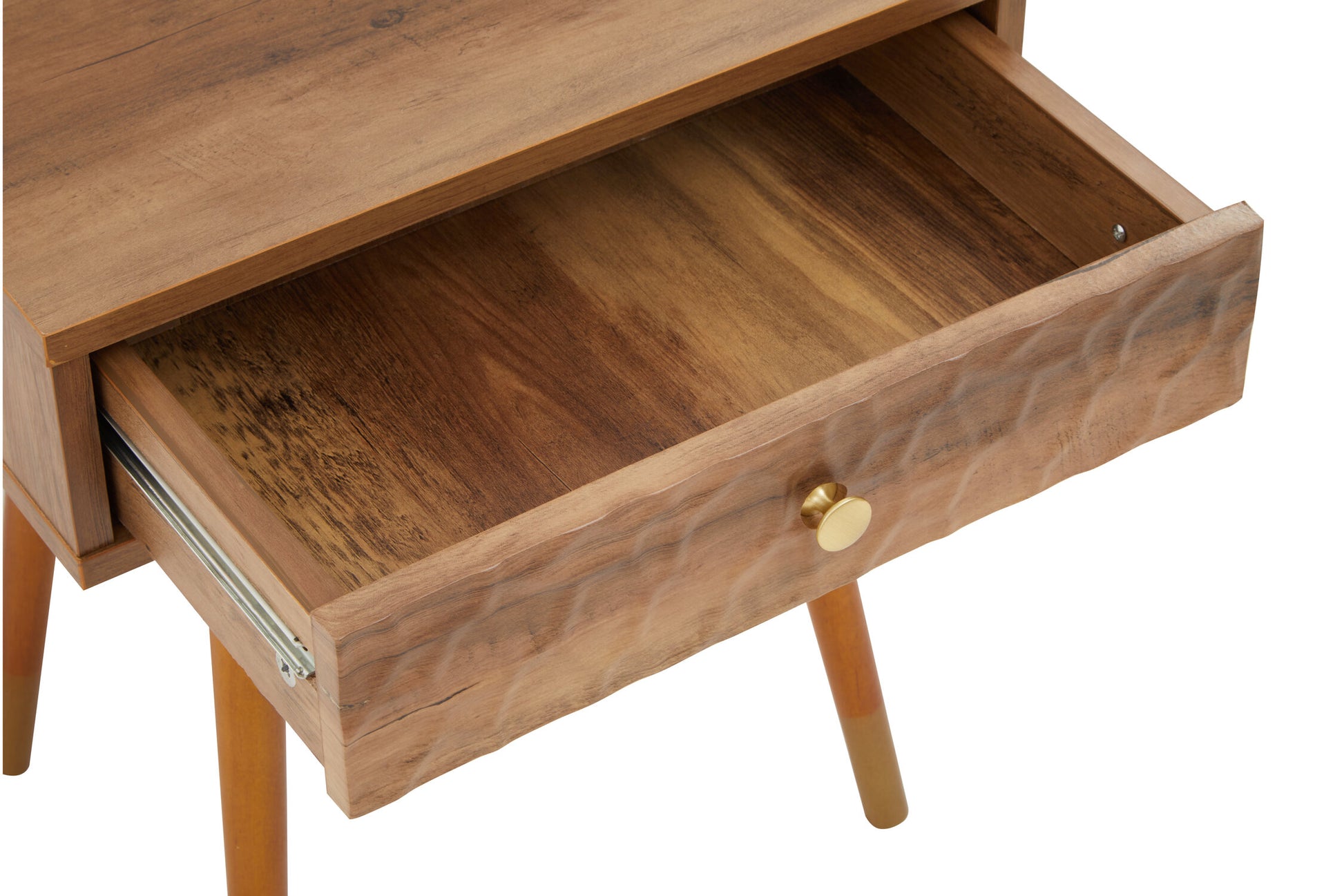 Frida Wood Veneer Bedside Table with 1 Drawer
