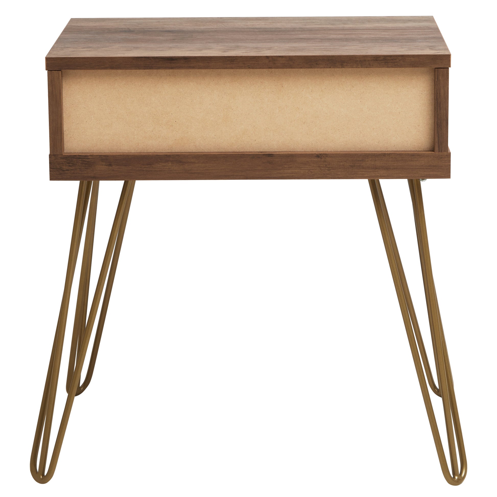 Flori 1 Drawer Draw Side Table with Hairpin Legs