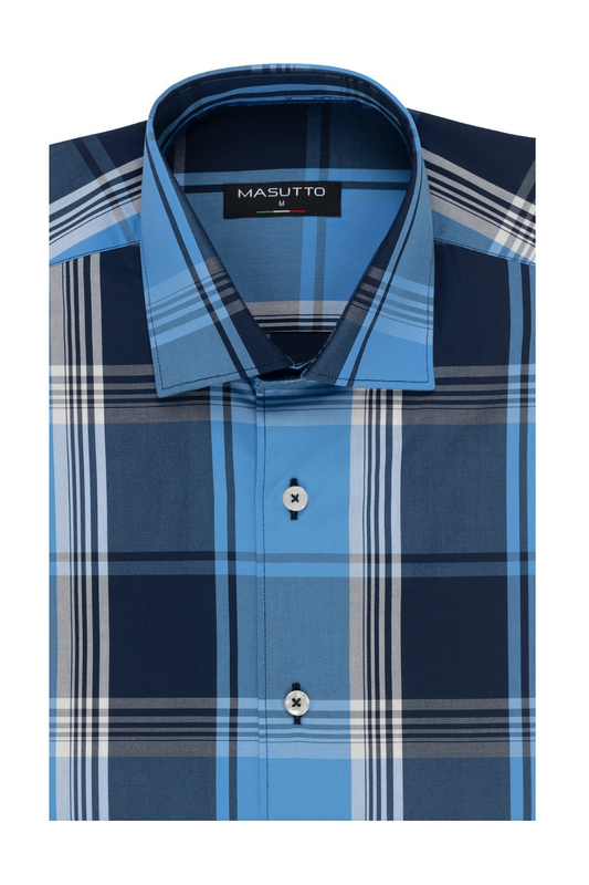 MASUTTO ANGEL/92 SHORT SLEEVE BUTTON DOWN SHIRT