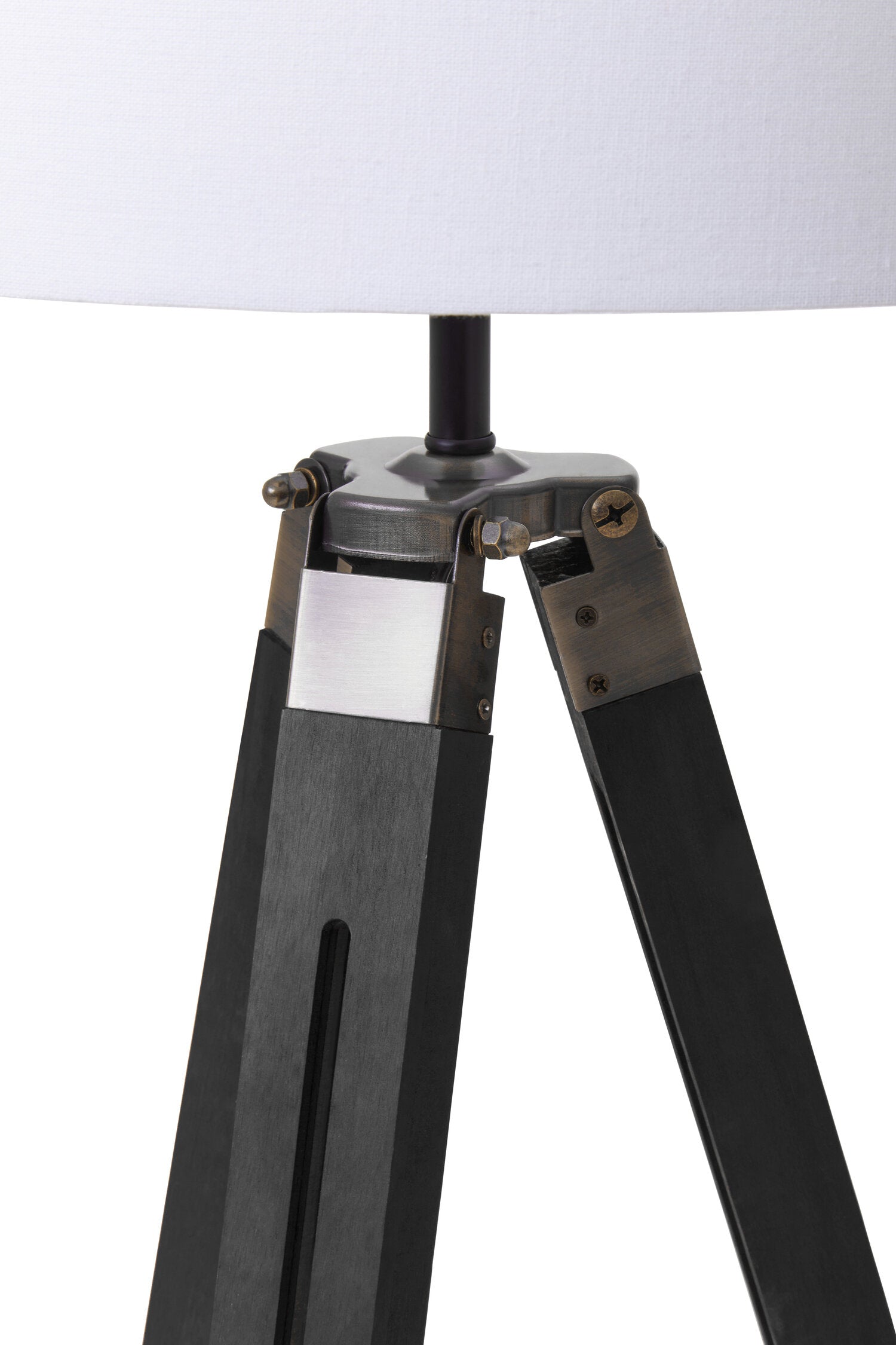 Malvern Tripod Floor Lamp With Black Base