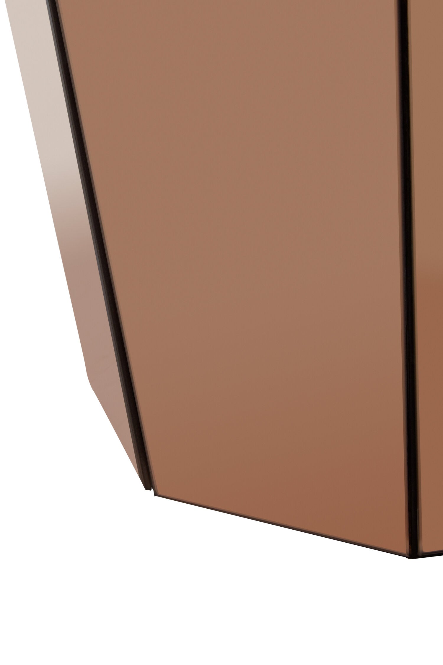 Kensington Townhouse Rose Gold Finish Side Table.