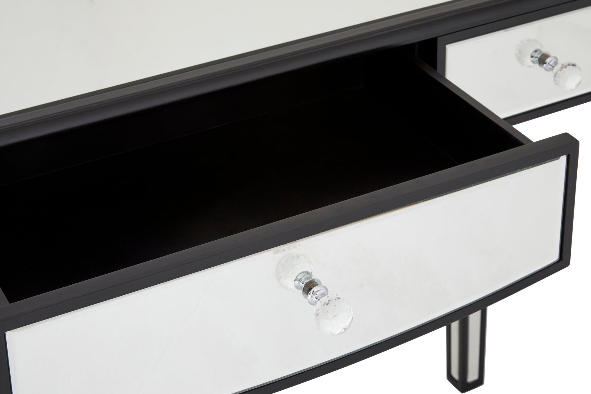 Graciela 3 Drawer Console Table With Mirror Frame