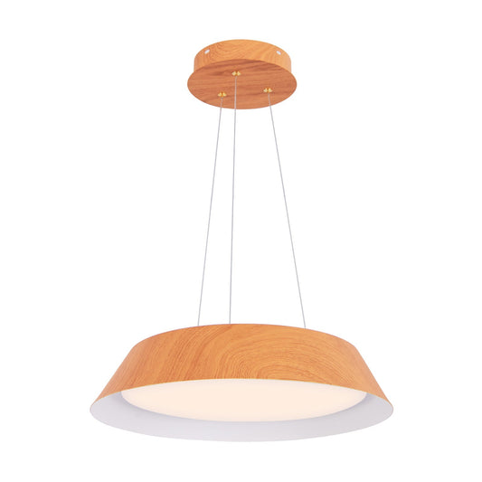 22W Modern Ceiling Light with Wood Grain and Metal Frame-Natural | Luxury Home Accessories | Heulog Glow