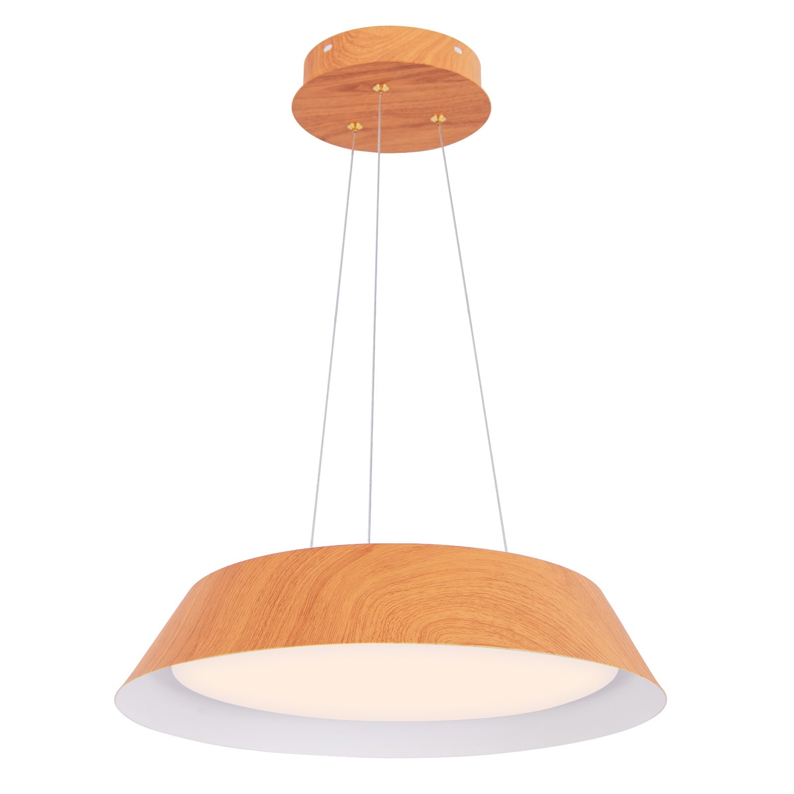 22W Modern Ceiling Light with Wood Grain and Metal Frame-Natural | Luxury Home Accessories | Heulog Glow