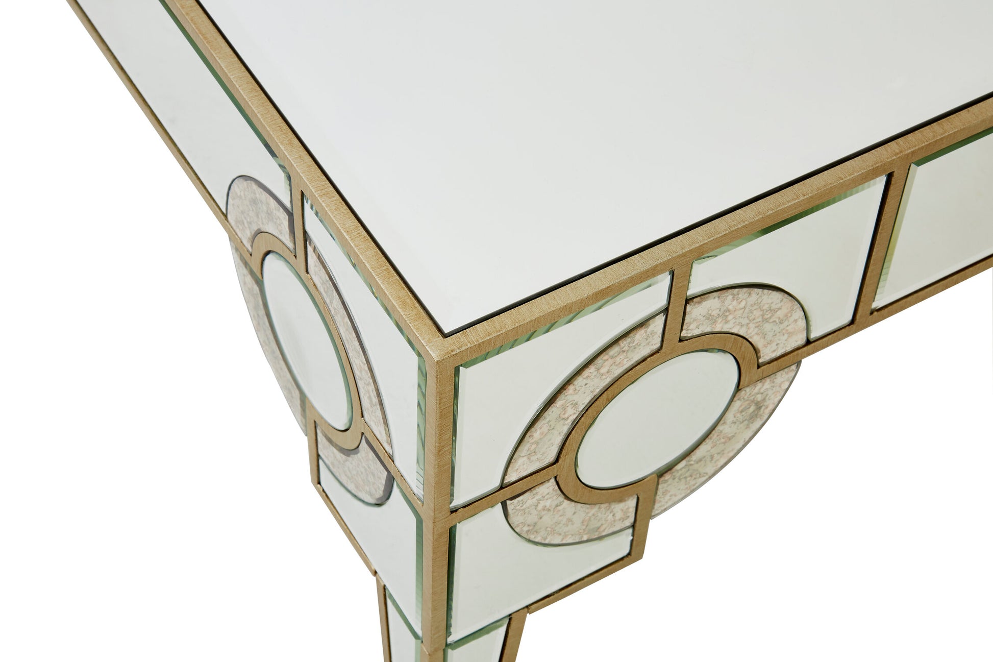 Knightsbridge Champagne Gold and Mirrored Coffee Table