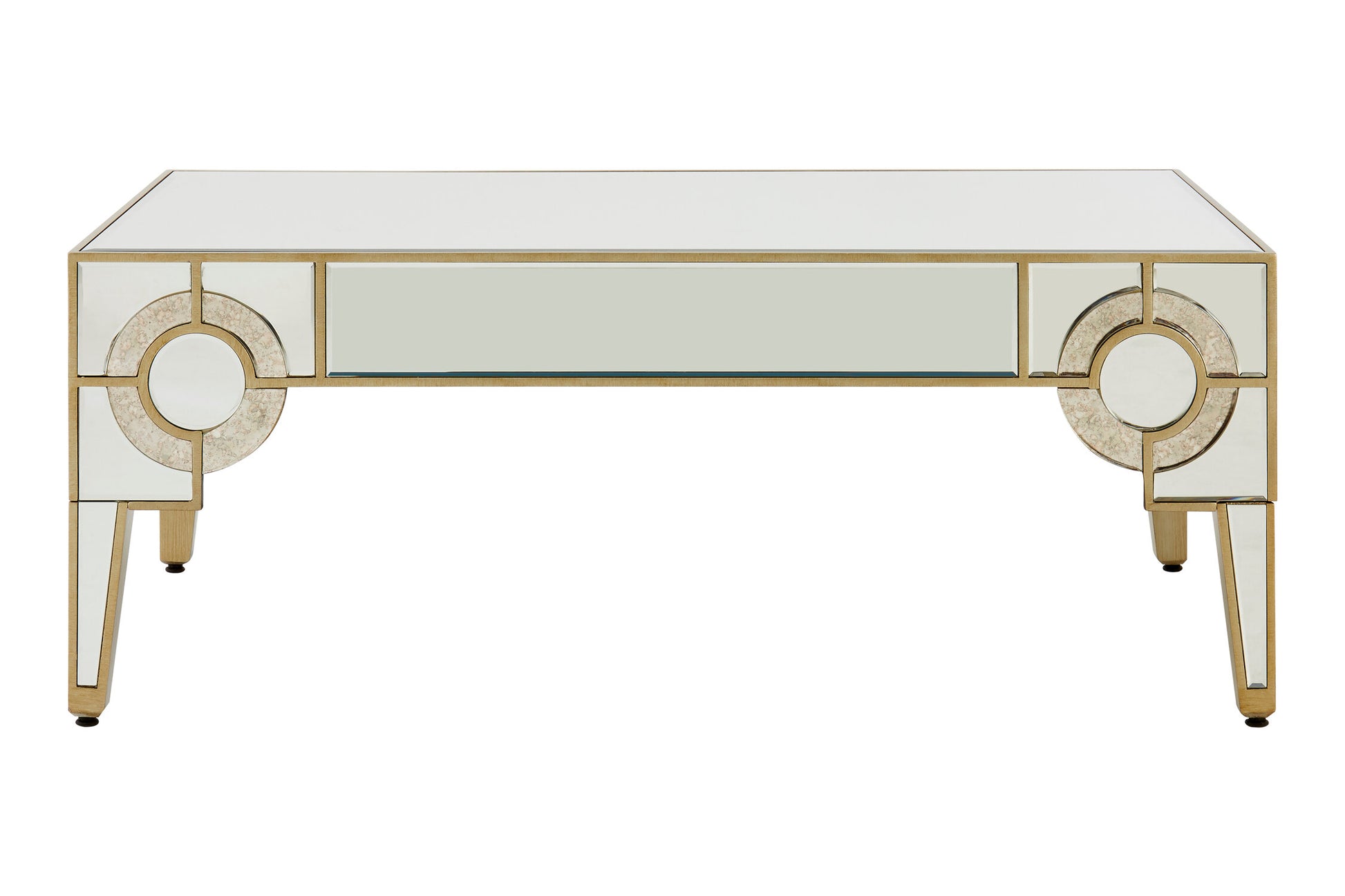 Knightsbridge Champagne Gold and Mirrored Coffee Table