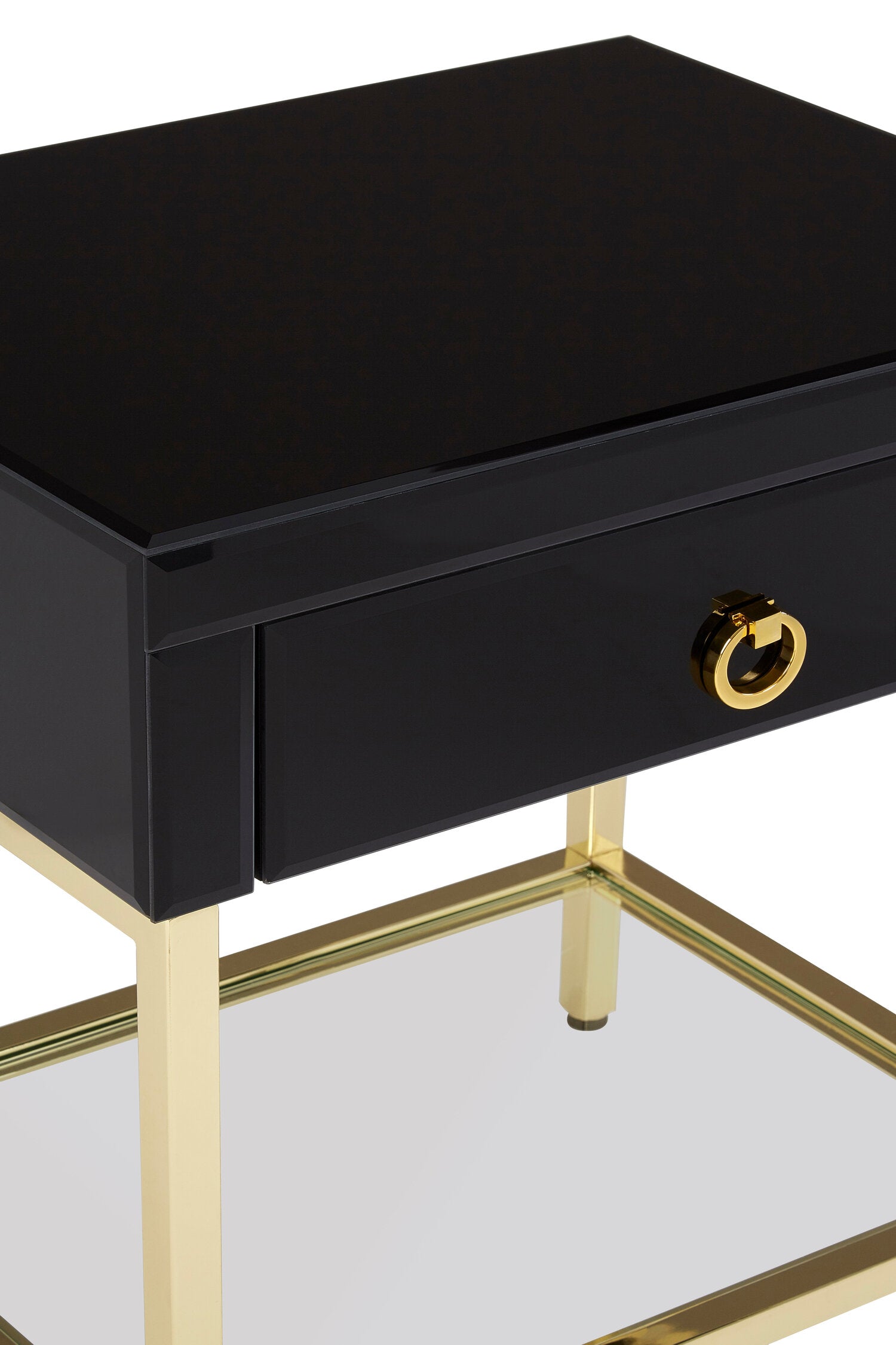Kensington Townhouse Black and Gold Side Table