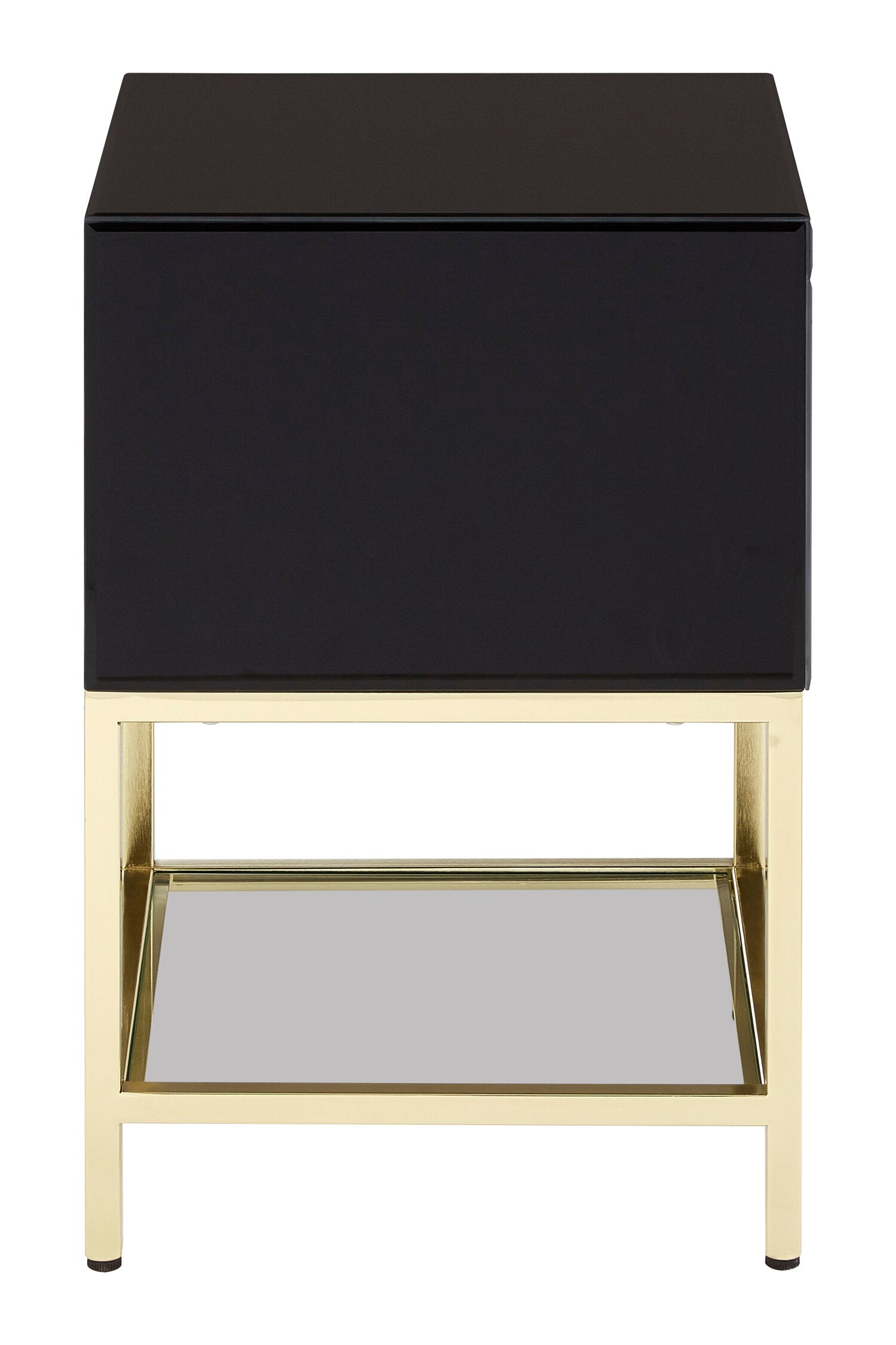 Kensington Townhouse Black 2 Drawer Side Table